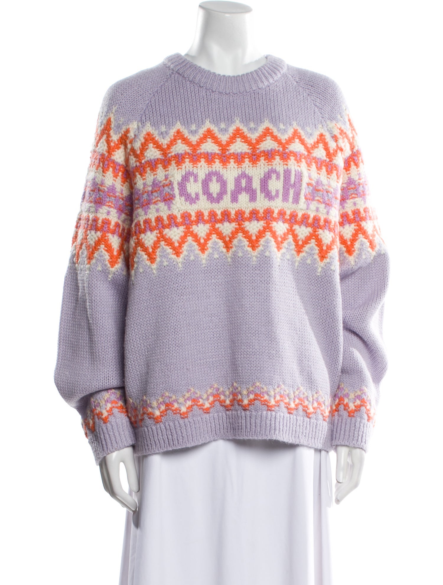 Coach Merino Wool Printed Sweater